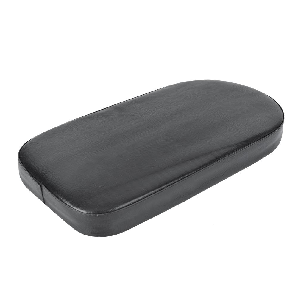 Schwarzer PU Fahrrad Hinterer Sattel Sitzbezug Kissen Breit Weich Gepolstert Fahrradzubehör Halbkreis (schwarz)