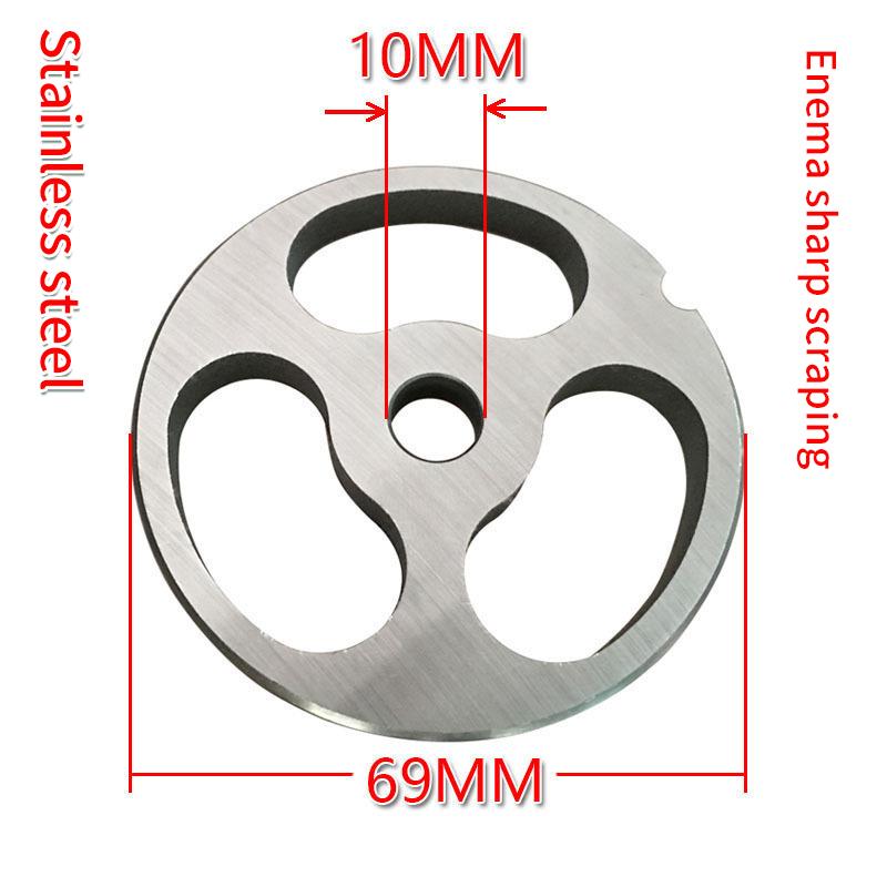 Austauschbare Fleischwolf-Lochscheibe 3-20 mm Edelstahl Fleischwolfscheibe Mechanische Einlauf-Lochscheibe Teile 12 Typ white
