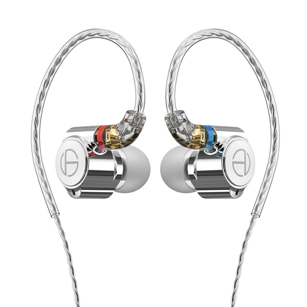 TRN TA1 In Ohr Kopfhörer 1BA + 1DD Dual Hybrid Fahrer HIFI Kopfhörer Metall Kopfhörer Ohrhörer Mit silber
