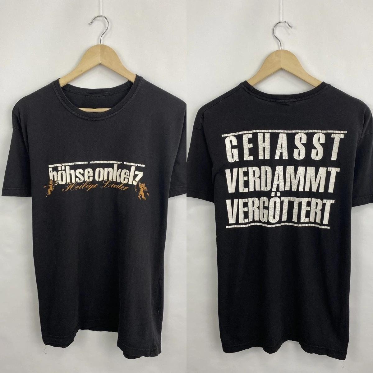 Vintage Böhse Onkelz Vintage 90er Rockband T-Shirt Tour T-Shirt Größe S-4XL Oversized Y2k Locker Street Top Harajuku Herrenbekleidung T-Shirt XXXL