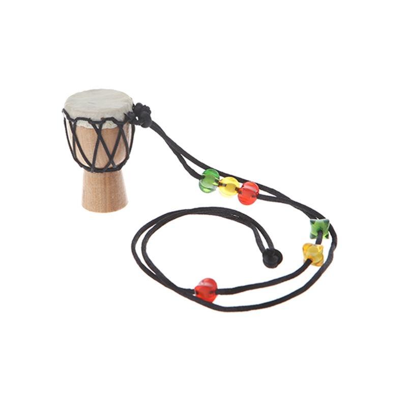 Holz klassische Jambe Drummer Mini Djembe Percussion afrikanische Handtrommel Bongo Geschenk 3