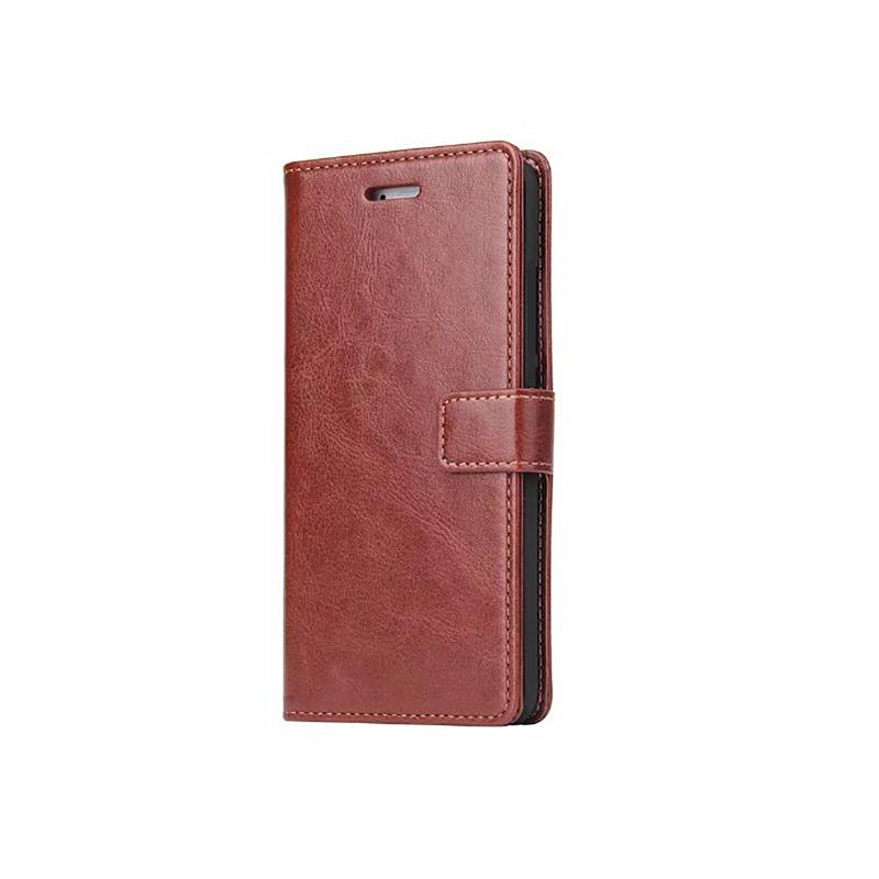 Hülle für Sony Xperia XA1 XA1 Plus Ultra Kartenhalter Hülle Pu Leder Flip Cover Retro Brieftasche Handytasche Einbautasche Business XA1 plus&Just Case braun