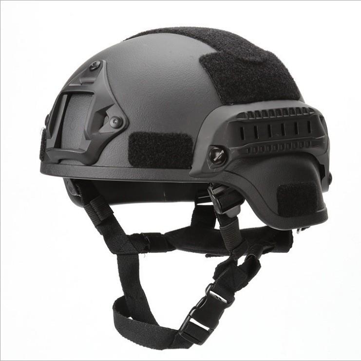Taktischer Helm Leichter Kampf Outdoor Tarnung Militärischer Airsoft Helm schwarz