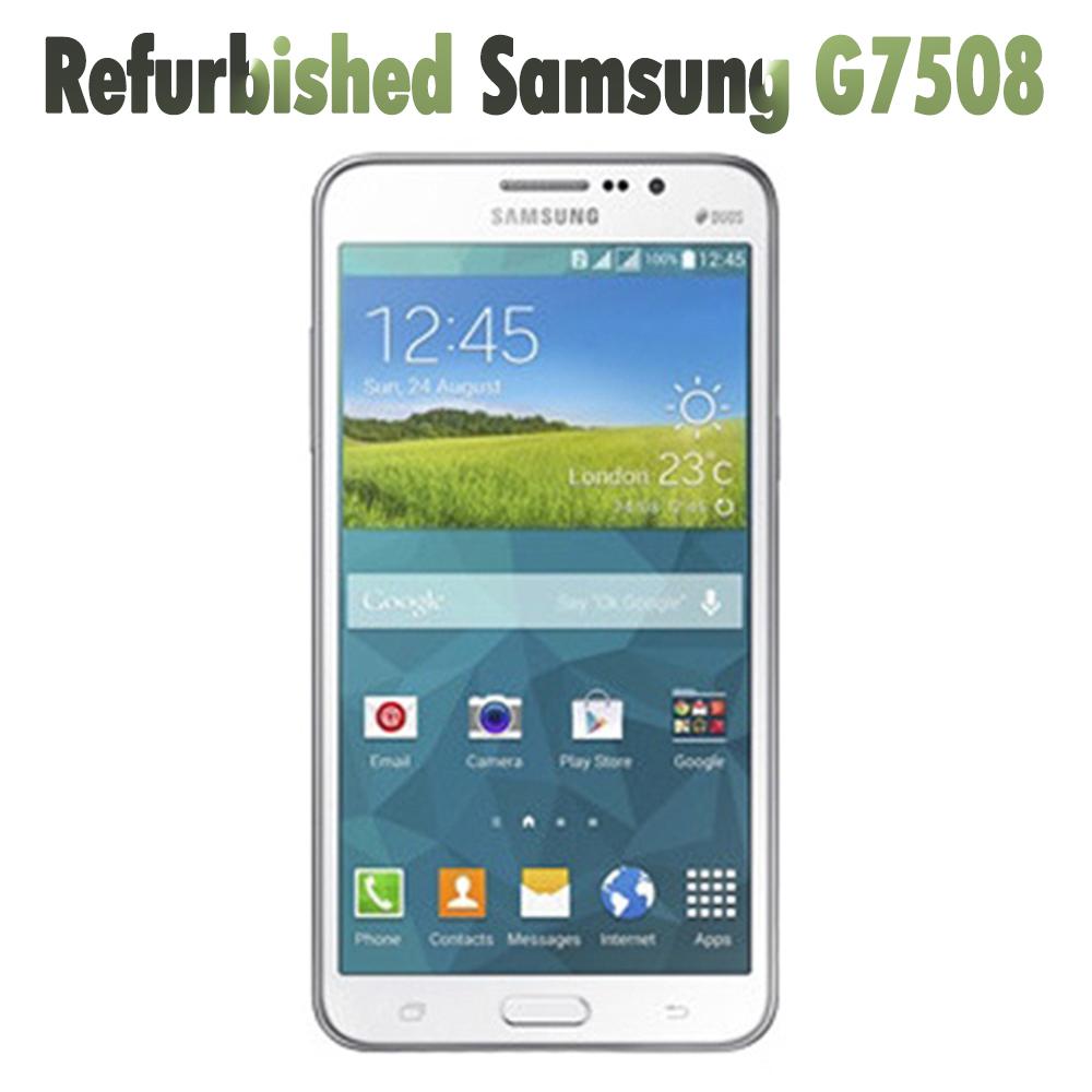 95% neu Aufgearbeitet Samsung Original Samsung Galaxy Mega 2 G7508 4G 8MP 1.5GB RAM 16GB ROM Mobiltelefon simple set weiß