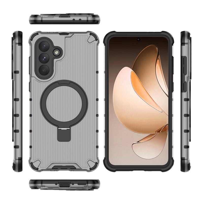 Luxuriöser Wellpappen-Ringständer Magnetisch für Samsung Galaxy S25 S24 S23 Plus Ultra A13 A14 A15 A25 A34 A35 A36 A54 A55 A56 5G Hülle Galaxy S23 Ultra gray