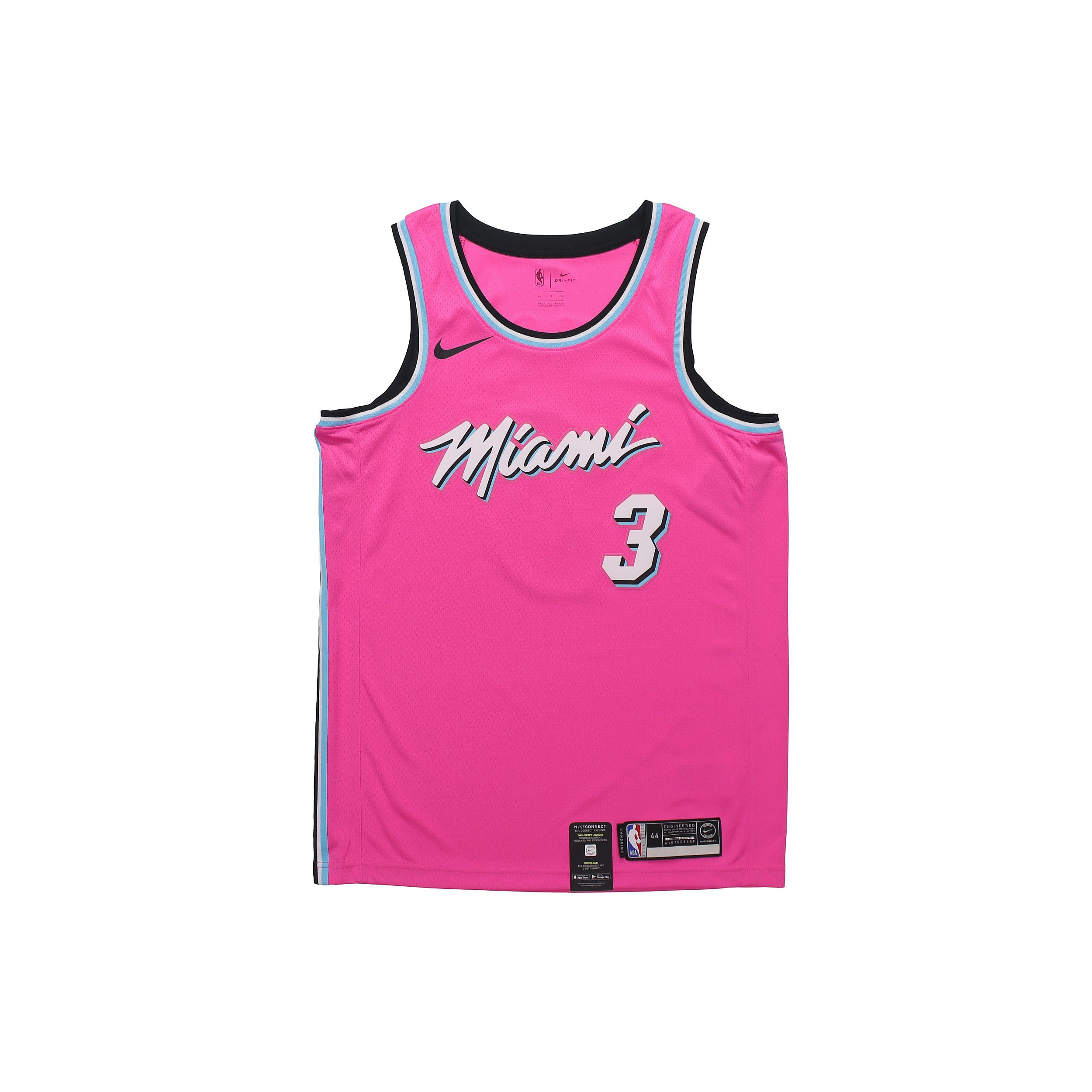 Nike NBA Dwyane Wade Miami Heat Earned Edition Swingman Trikot Herren Trikot Rosa BQ5639-687 XXXL
