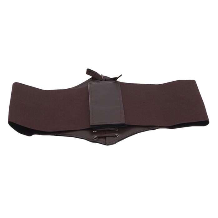 Mode Frauen Body Shaper Schnalle Breiten Bund Taille Gürtel Unterbrust Korsett Gürtel Zubehör braun