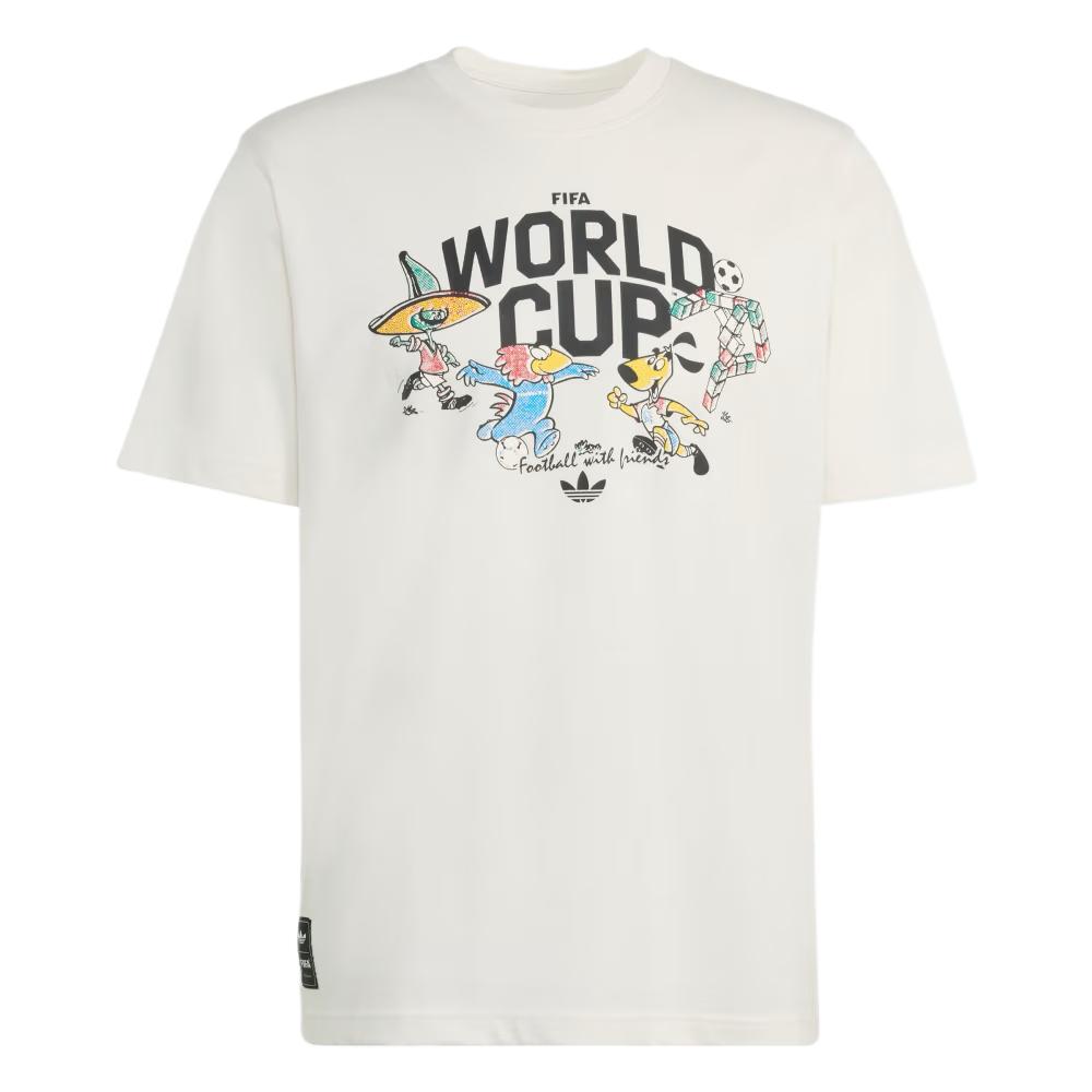 Adidas FIFA Fussball-Weltmeisterschaft 26 Gruppenmaskottchen T-Shirt Wolkenweiß Herren Oberteile KE2038 S