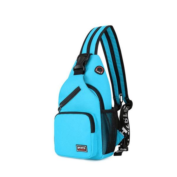 2021 frauen Brust Tasche Schulter Tasche Crossbag Rucksack Reise Sport Tasche Outdoor blau