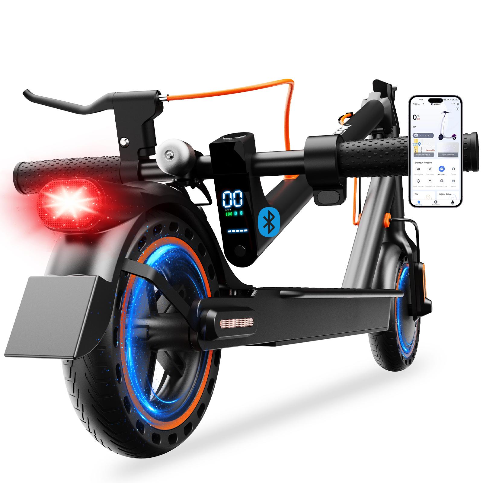 TODIMART T3 Elektroroller für Erwachsene und Jugendliche, 350W Faltbarer E-Scooter 36V 7,8Ah, 30-35km Reichweite, 8,5'' Pannensichere Reifen, Intelligente App, Doppeltes Bremssystem T3-36V 7.8Ah