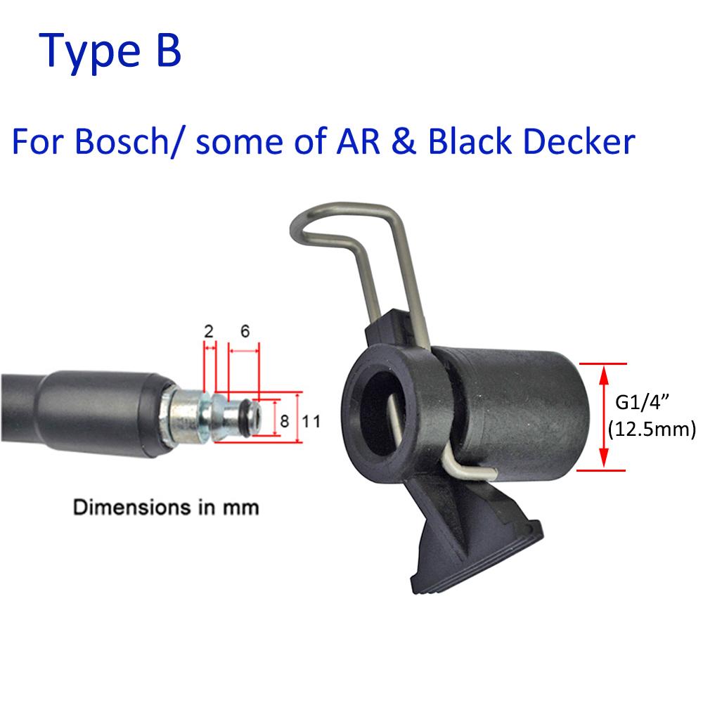 Hochdruckreiniger-Schlauchanschluss-Konverter für Karcher Bosche AR Black Decker Patriot Dawoo Nilfisk STIHL Wasserreinigungsschlauch