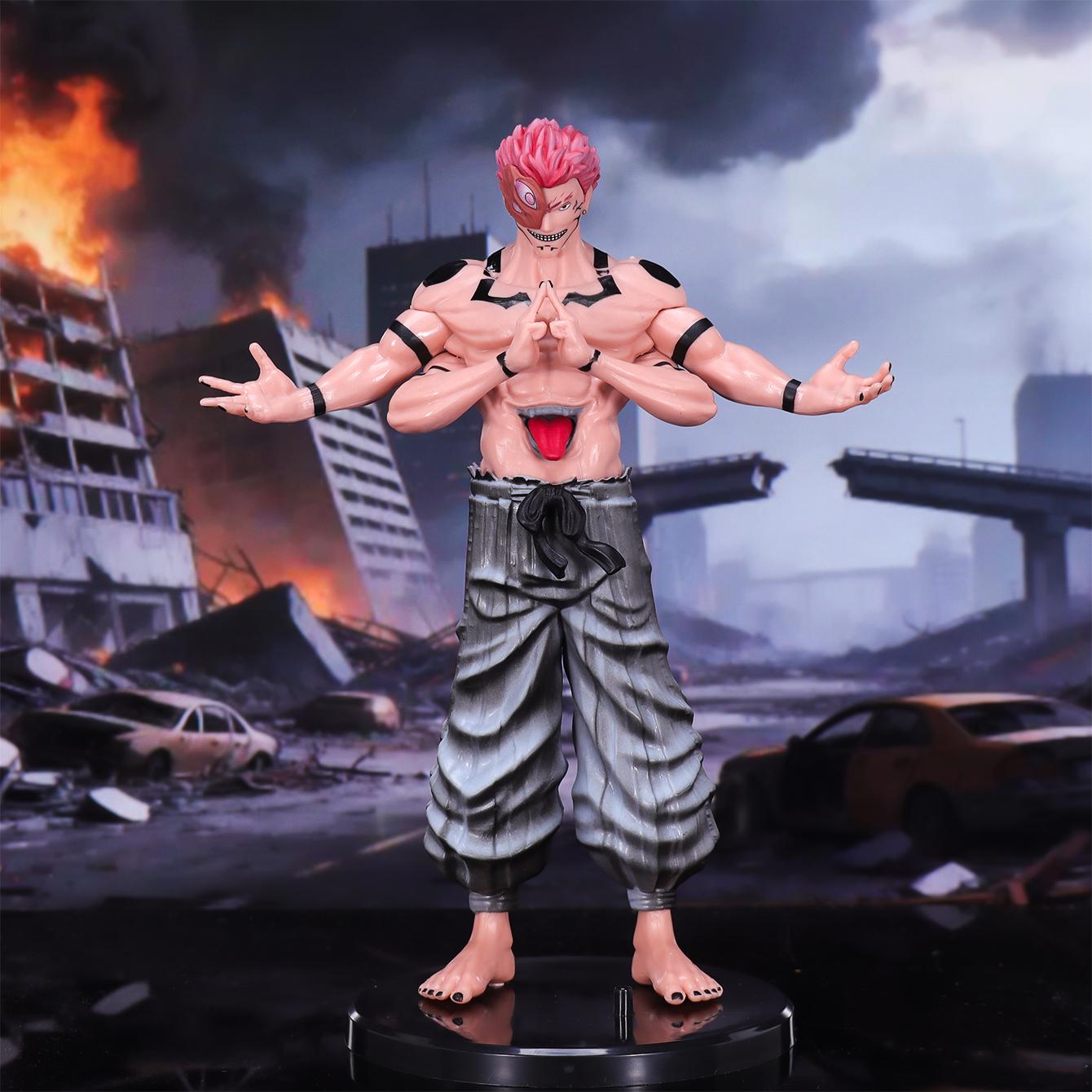 JJK Sukuna Action Anime Figur Sammlerstück Figuren-Displaystücke Anime-Figuren Weihnachtsgeschenke Großartig für den täglichen Gebrauch bunt