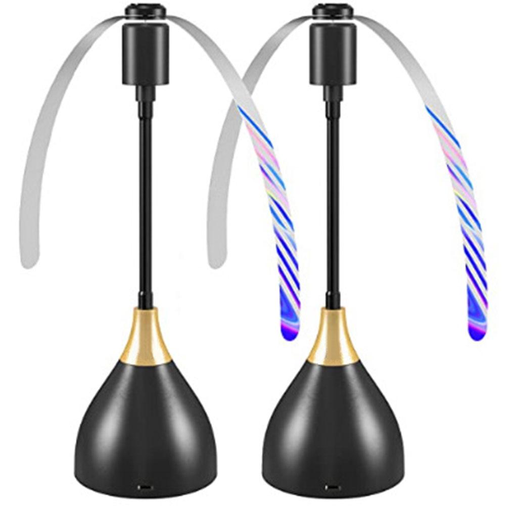 1-3 Stück Tragbarer Fliegenventilator Fliegenabwehr-Ventilator für Esstisch drinnen und draußen Fliegenabwehr-Ventilator Weiche Flügel für Picknicks, Grillen und Versammlungen