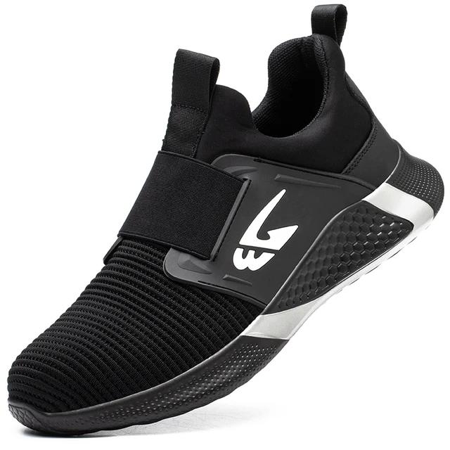 Neue Sicherheitsschuhe Herren Arbeitsschuhe Stahlkappenschuhe Durchtrittsichere Sicherheitsschuhe Damen Herren Arbeitssneaker Industrieschuhe Unisex 46 black