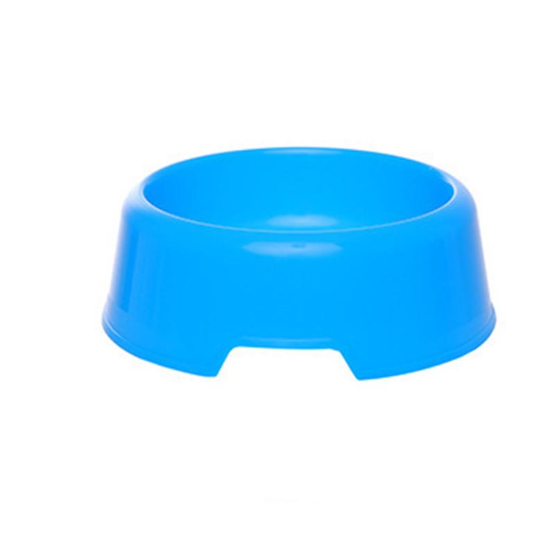 Langlebig, leicht zu reinigen, für Hunde und Katzen, Tierbedarf, bunter Futternapf aus Kunststoff, nicht zerbrechlich, runde Form, Futternäpfe, glattes Zubehör blau