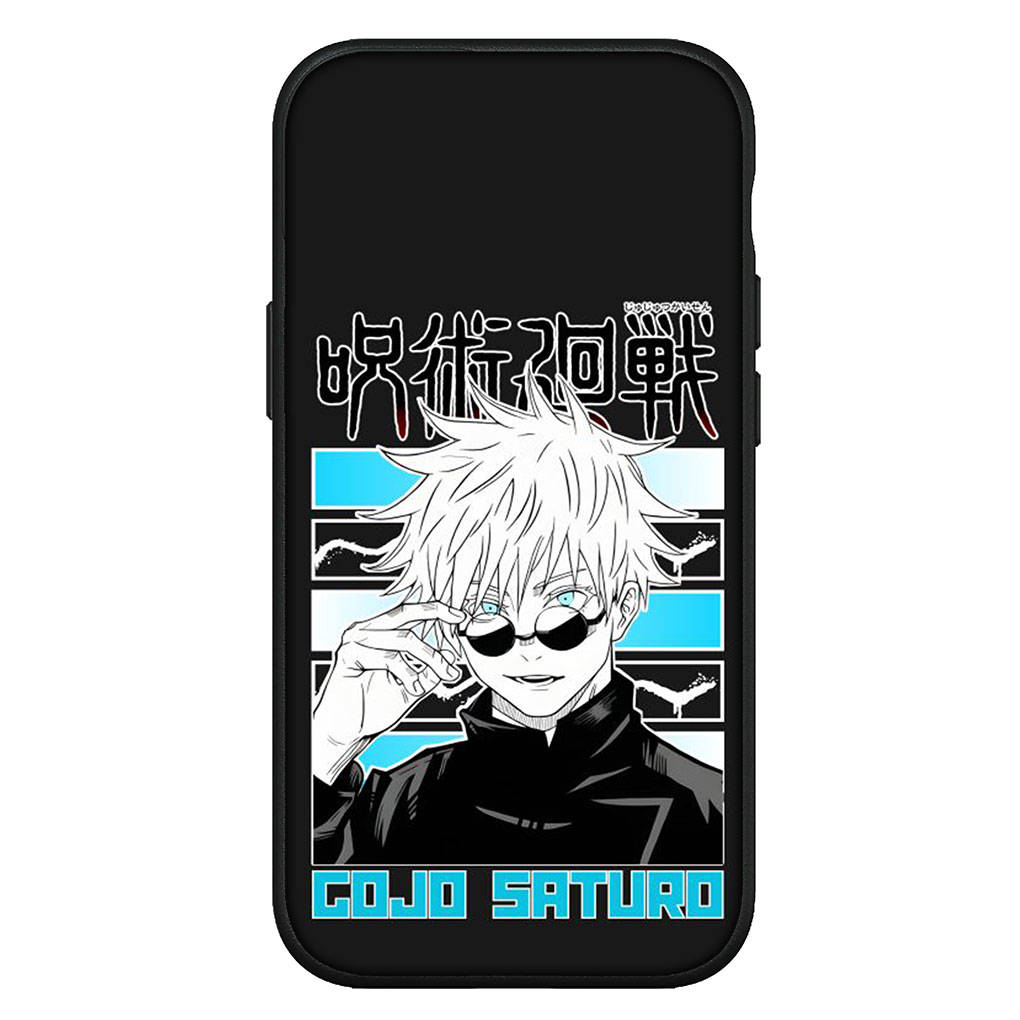 für iPhone 16 15 Xiaomi Redmi Note 13 12 11 Pro Max X 9 14 XR Samsung Galaxy A16 S24 S23 Plus Huawei OPPO Jujutsu Gojo Satoru Kaisen Comics Handyhülle for Samsung Galaxy A55 5G