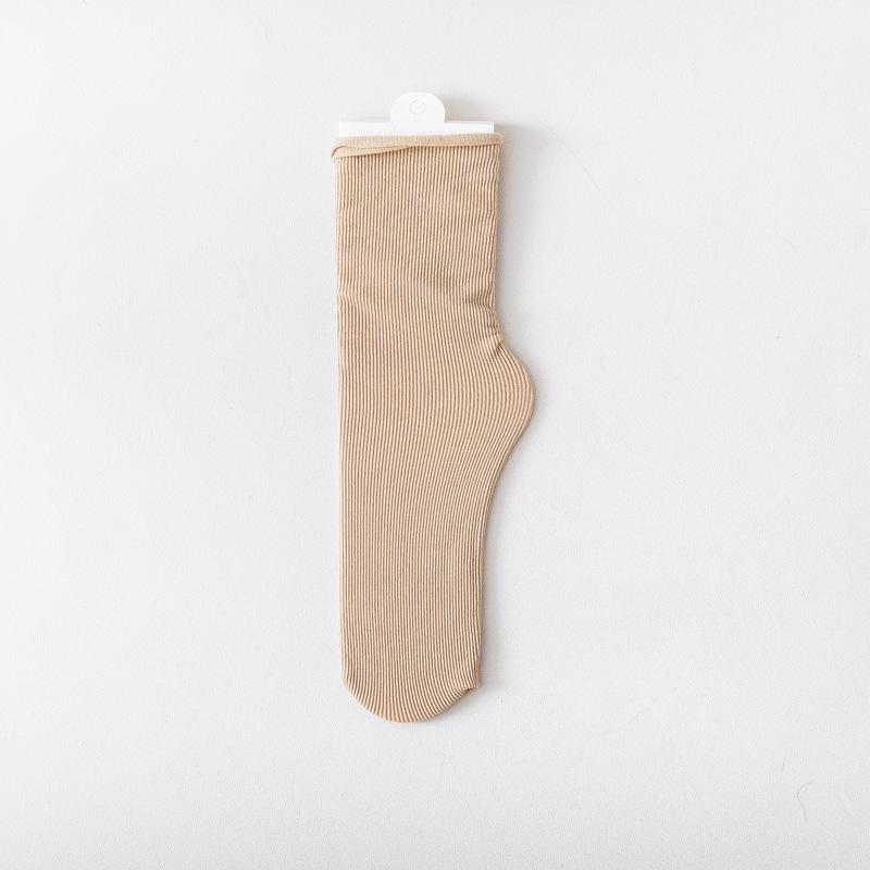 Frauen Damen Eis Seide Socken Sommer Ultra Dünne Kühle Socken Süßigkeiten Süße Atmungsaktive Socken Calcetines De Mujer Femmes Chaussettes khaki