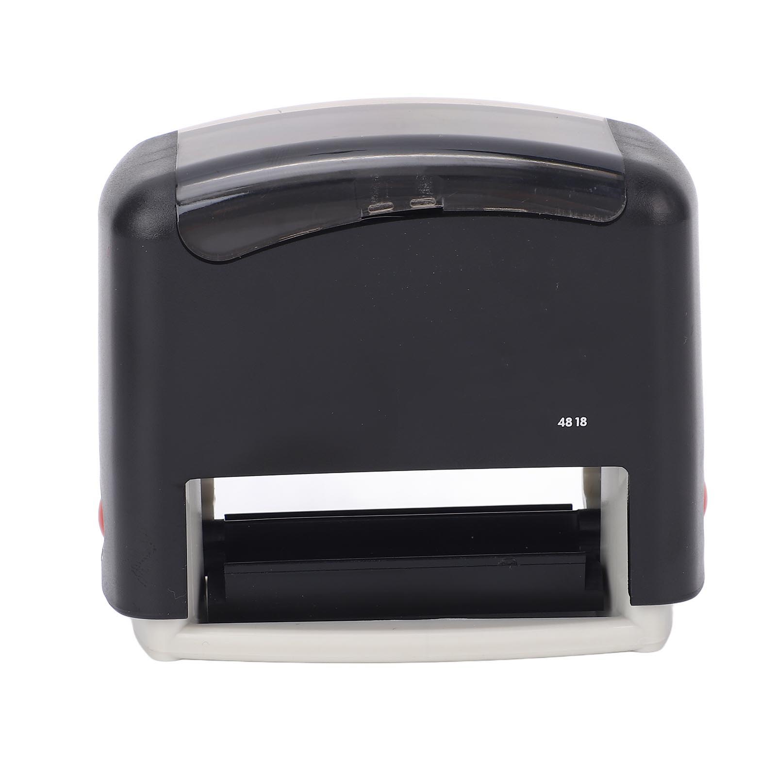 Selbstfärbender Stempel 48x18mm Schwarzes Gehäuse Zahlen Buchstaben Symbol Kombinationsstempel Personalisiert Automatisch