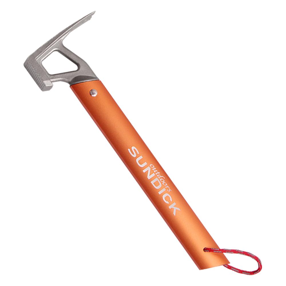 Outdoor Camping Zelt Hammer Edelstahl Zelt Nagelzieher Zelthering Zubehör orange