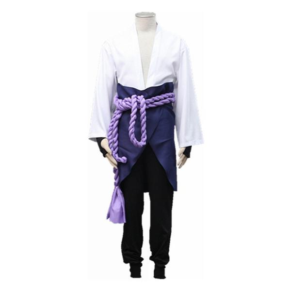 Anime Uchiha Sasuke Cosplay Kostüm Uniform Halloween Karneval Party Kostüme XXXL weiß