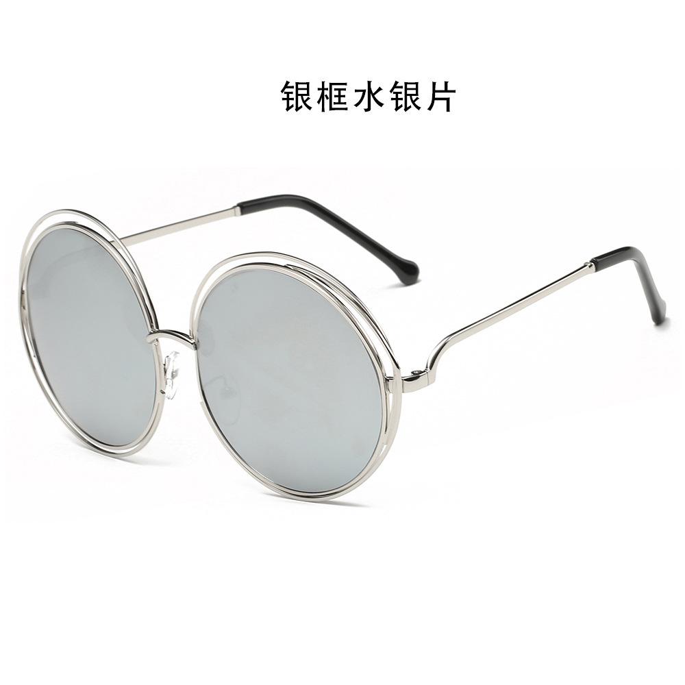 Luxus Runde Sonnenbrille Damen Marke Designer Vintage Retro Übergroße Sonnenbrille Weiblich Sonnenbrille Für Frauen Sonnenbrille Spiegel EMA