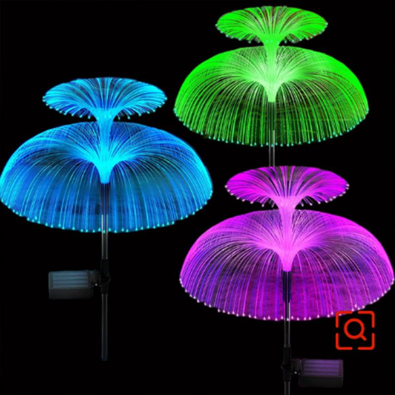 2023 Solar-LED-Lampe für den Außenbereich, Quallen-Rasenlampe, IP65, wasserdicht, für den Garten, Weihnachtsbeleuchtung, RGB, Halloween, Weihnachtsdekoration, Garten, Taraxacum-Lampe B sincere