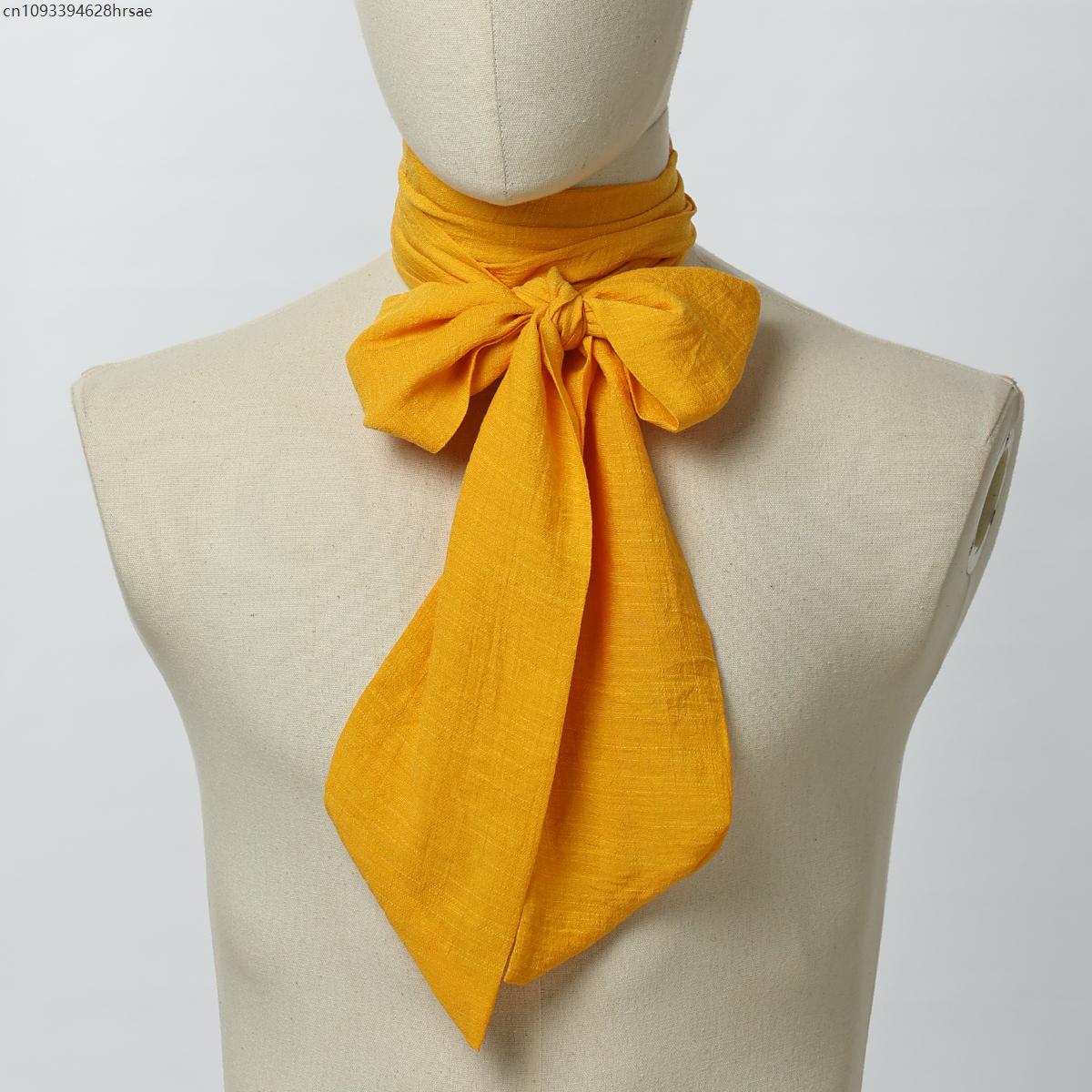 Perfekte Passform Herren Jabot Krawatte Herren Regency Ascot Krawatte Vampir Stil Halstuch Kostümzubehör orange