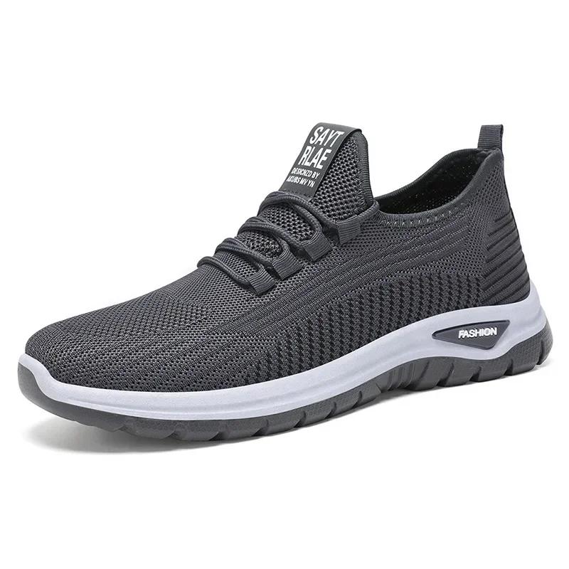 Herren Laufschuhe Herren Sneaker Atmungsaktive Mesh Schuhe Atmungsaktive Herren Laufschuhe Leichte Sneaker Outdoor Herren Sneaker 39 gray