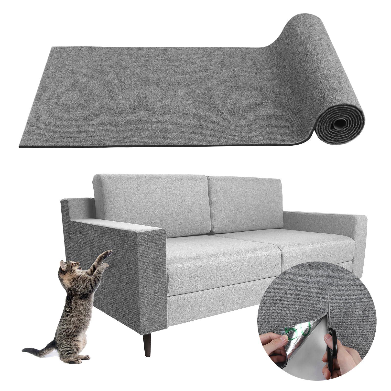 Anti Cat Scratch Sofa Schutz Abdeckung Cat Scratch Matten Selbstklebende Wand Sofa Aufkleber Für Katzen Krallen Schleifen Kätzchen Spielzeug 30x30cm licht grau