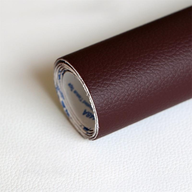 Selbstklebendes Lederreparaturband Nylon-Rückseite Möbel Autositze Sitze für Elektrofahrzeuge Reparatur Klebeband 20cm*120cm dunkelbraune