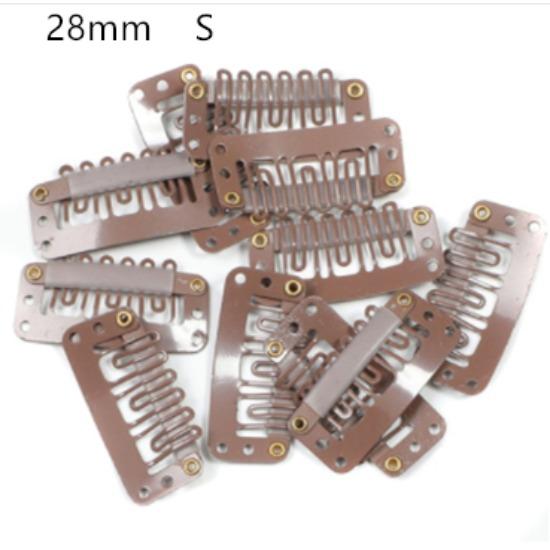 10 Stück Clip-in-Haarverlängerungs-Perücke-Clips, Damen-Herren-Haar-Pony-Snap-Haarspangen für Extensions, Metallkamm für Verschluss-Zubehör