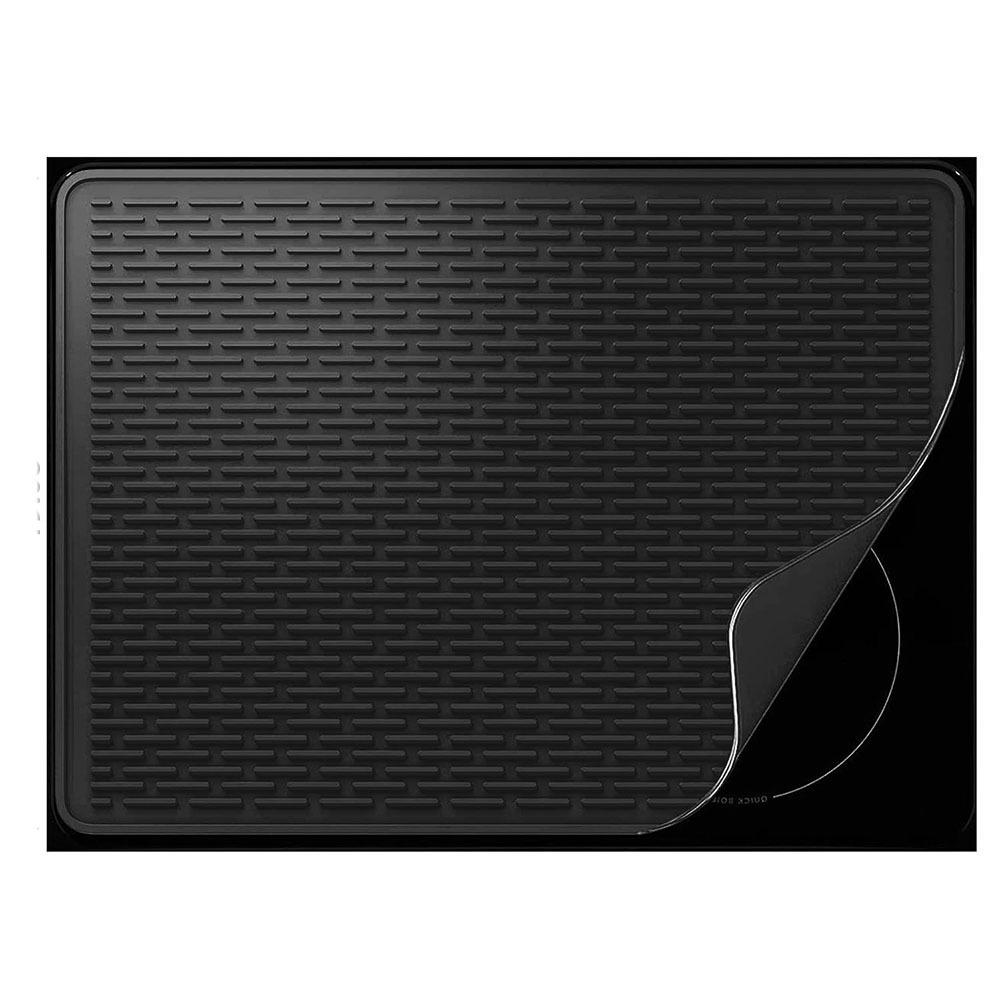 Silikon-Herdmatte, Schutzabdeckung für Elektroherd für die Oberfläche, Geeignet für Cerankochfelder als hitzebeständige Matte, One Size schwarz