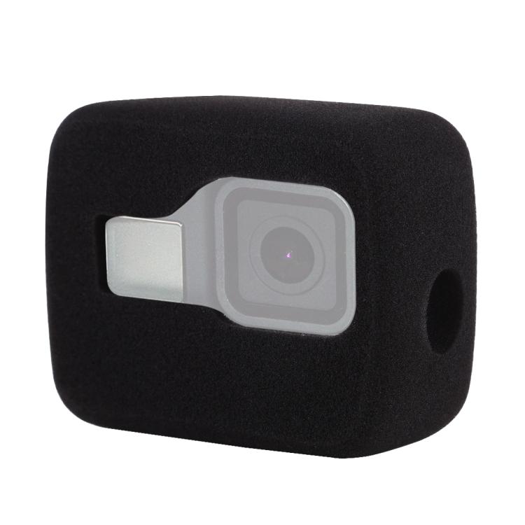 PULUZ für GoPro HERO8, schwarzes Schaumstoff-Windschutzscheibengehäuse(Schwarz) schwarz