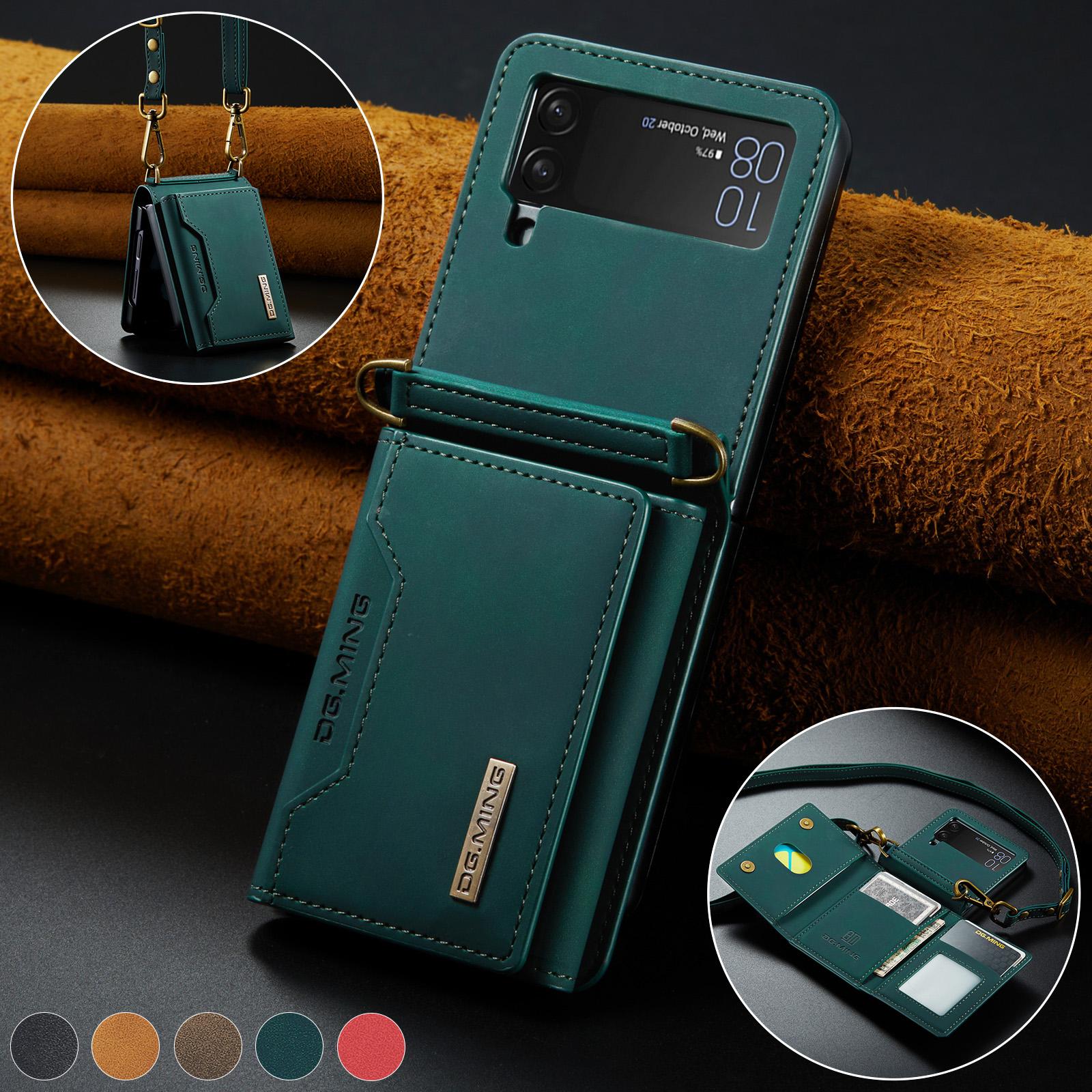 Für Samsung Z Flip 4 Rutschfeste Luxus-Wallet-Funktionshülle für Samsung Galaxy Z Flip 4 5G Flip4 Handyzubehör Funda for Samsung Z Flip 4
