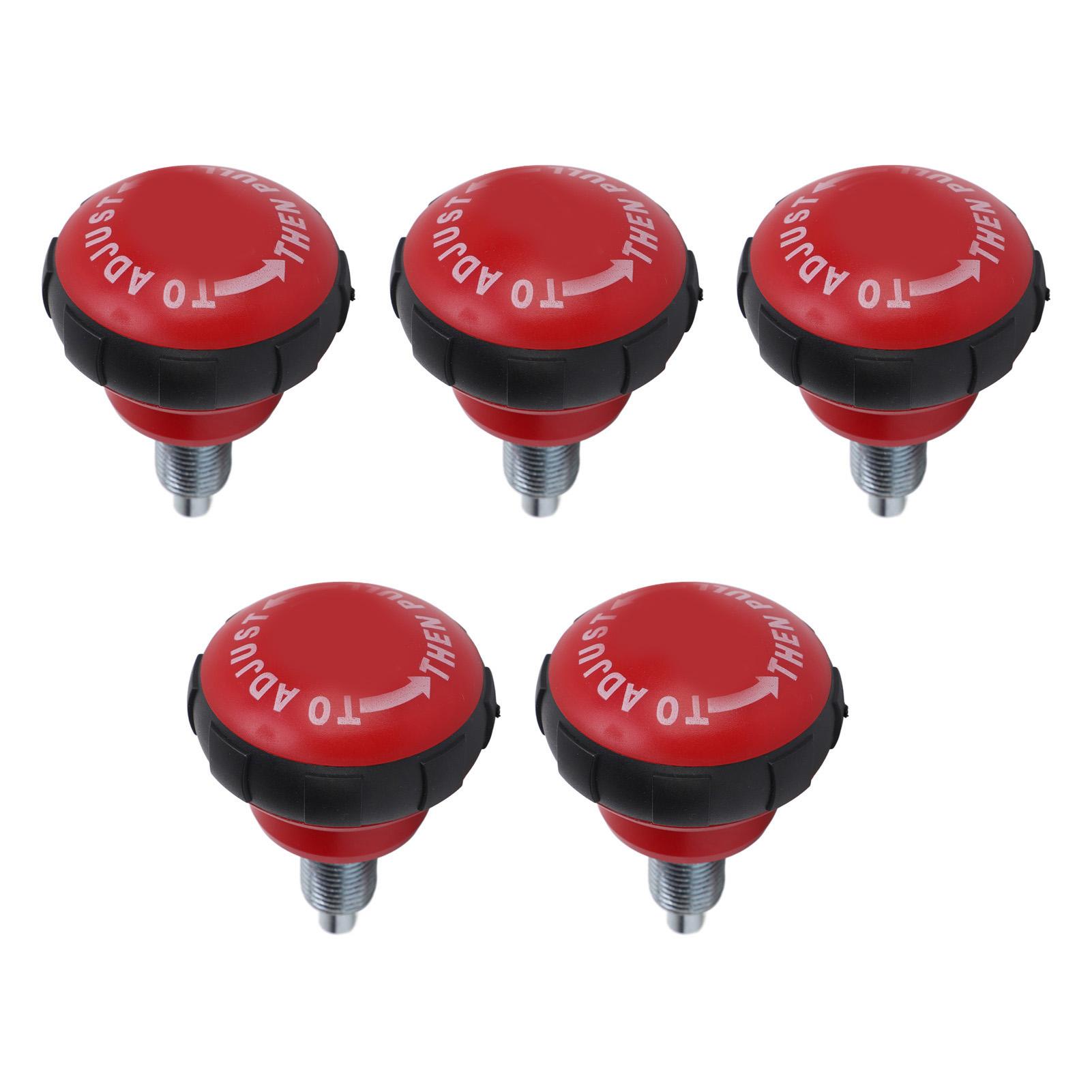 5 Stück Fitness Einstellknopf Schnellverschluss Feder Zugstift Knopf Ersatzteil für Fitness