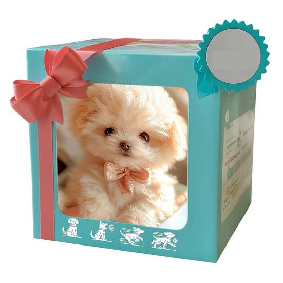 Roboterhund, elektrisches Haustier, realistischer, flauschiger Welpenroboter, interaktives Spielzeug, Hund, der geht, bellt, wedelt mit dem Schwanz wie ein echter Hund, als Geschenk für Kinder und Erwachsene A