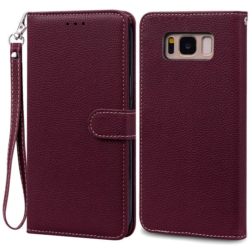 S8/S8 Plus Fall Für Samsung Galaxy S8 Fall G950F Leder Brieftasche Flip Fall Für Samsung Galaxy S8 Plus G955F telefon Fall Fundas For Samsung S8