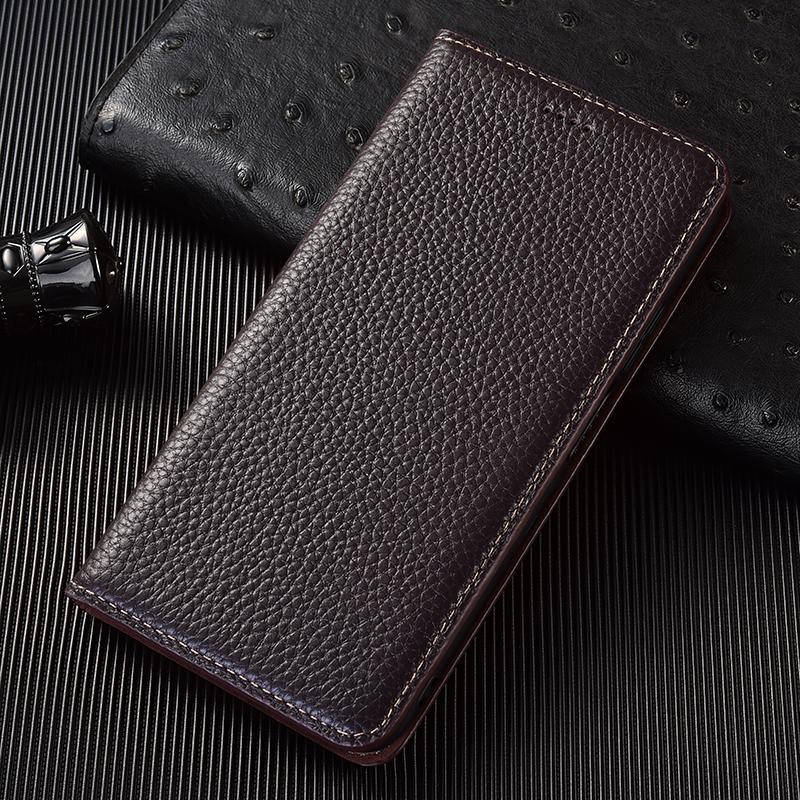 Litschi Echtes Leder Klapphülle Für iPhone 7 8 Plus X XS XR 11 12 13 14 15 16 16E Pro Plus Max Handy Geldbörse Hülle Abdeckungen iPhone 11 Pro kaffeebraun