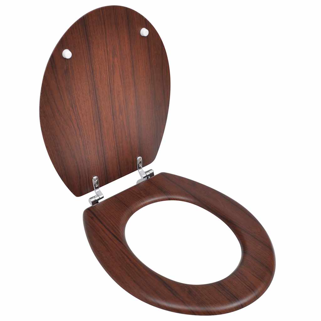 Vidaxl Toilettensitz, Einfaches Design, MDF, Braun