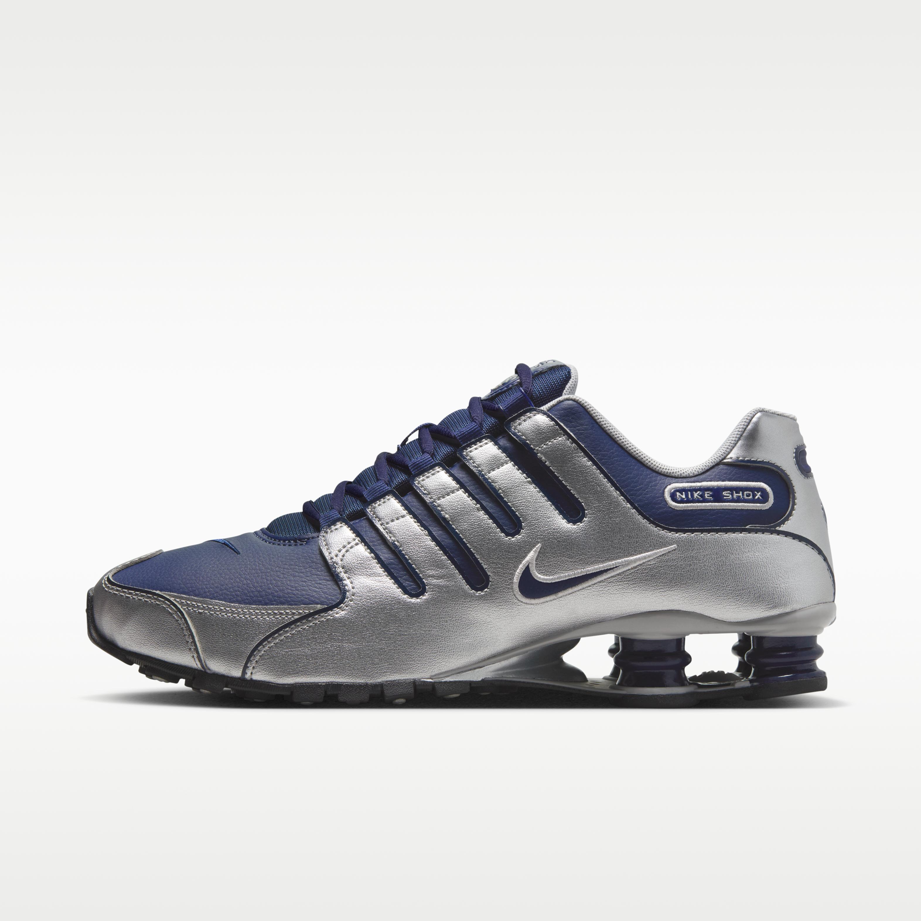 Nike Shox NZ Mitternachtsblau Metallisches Silber 43