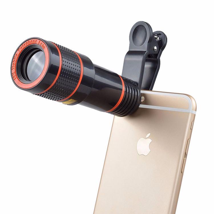 Universal 8x Handy für Kamera Smartphone Objektiv HD Teleskop Optische Linse Zoom Clip-Objektiv
