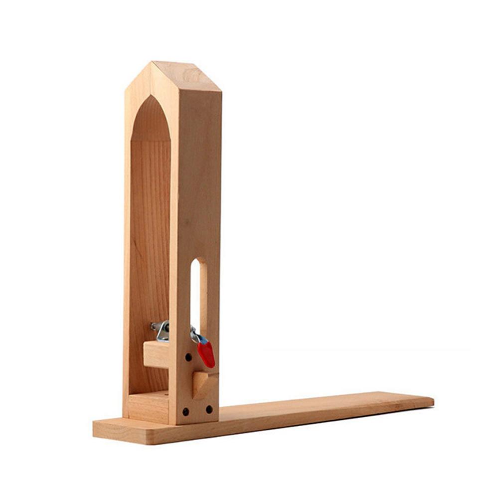 Leder-Handnähvorrichtung, Holz-Leder-Fixklemme, Leder-Nähwerkzeug, DIY-Lederhandwerk, Holz Type A