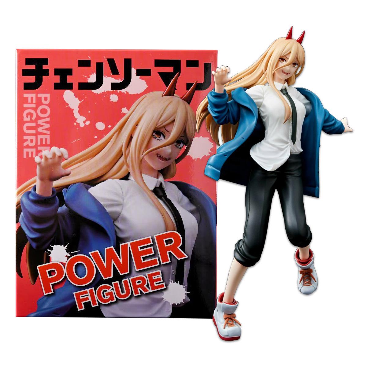 21cm Chainsaw Man Anime Denji Modell Power Actionfigur Pochita Modell Szenenornament Makima Modellpuppe Makima in Box Spielzeug PVC With box red