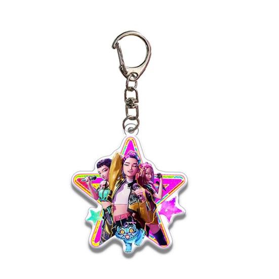 Dämonenjäger Figuren Anhänger Niedliche Auto Schlüsselanhänger Cartoon Anime Schlüsselanhänger Taschen Schlüsselanhänger Kawaii A