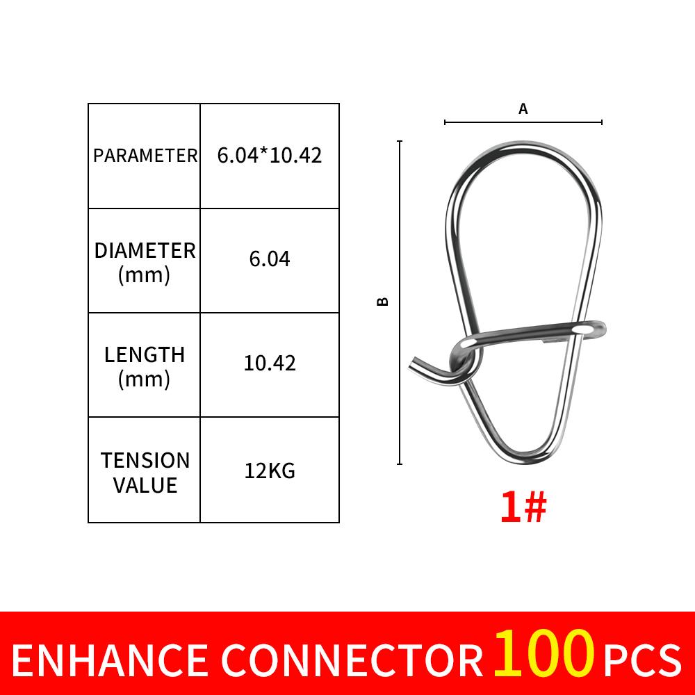 0 #1 #1 #2 #3#4# Edelstahl Angelanschluss Pin Lager Rotary Bajonett Angelausrüstung Zubehör 1#-100pcs