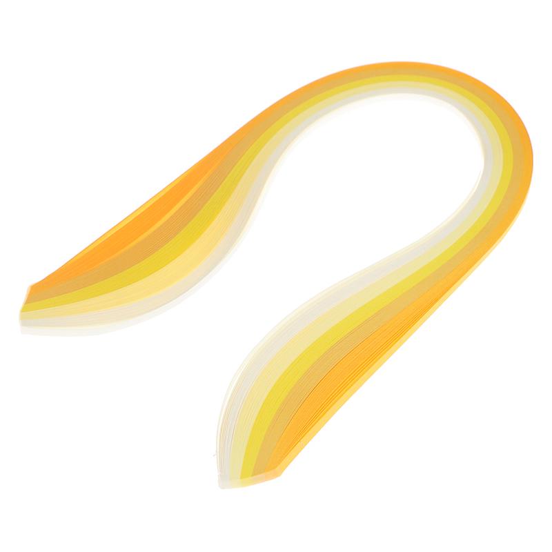 100 Teile/satz Papier Quilling Streifen Set 3Mm 39Cm Papier Für Handwerk Diy Quilling Werkzeug helle gelbe