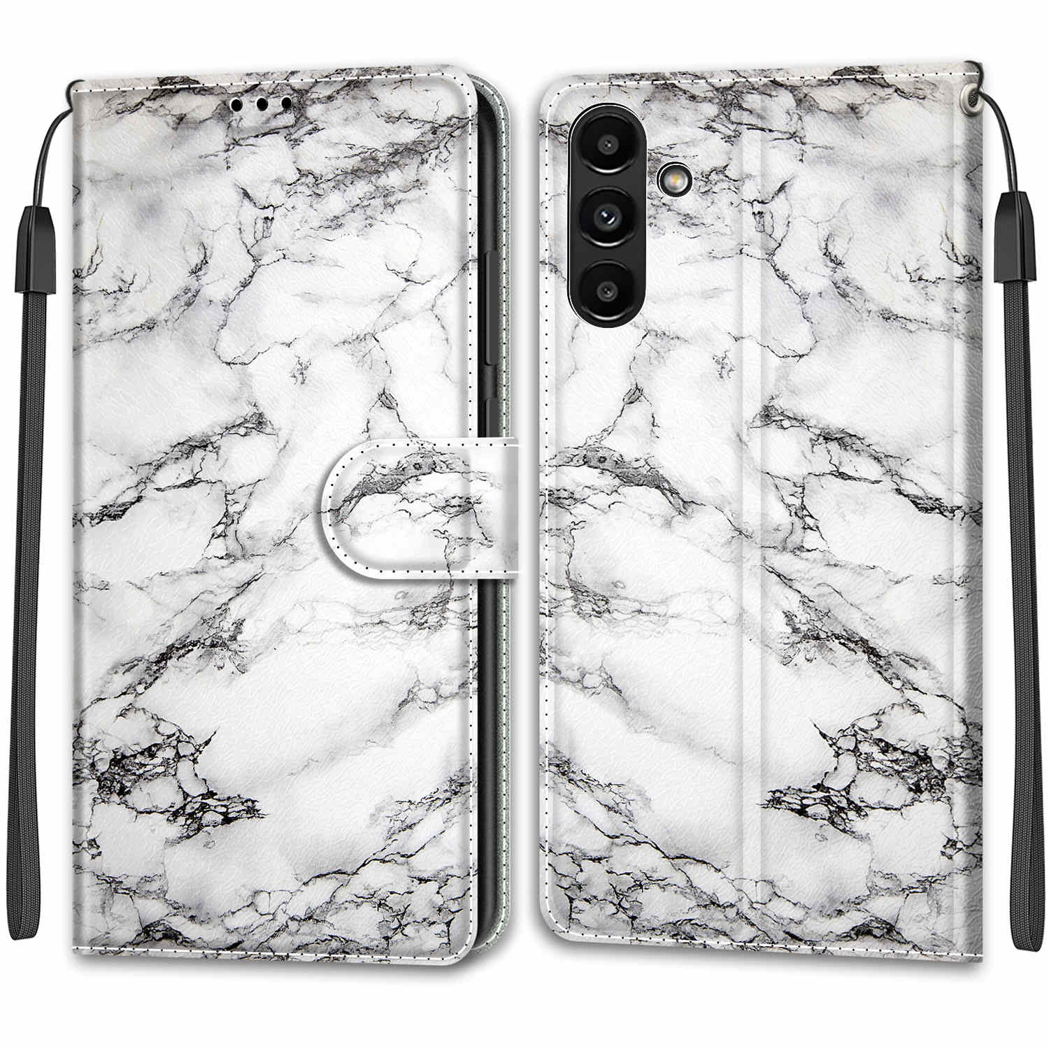 Luxuriöse, bemalte Ledertasche im Brieftaschen-Stil, Schutzhülle für Samsung Galaxy A36 A26 A16 A55 A35 A25 A24 A15 A05 A54 A14 A04S Samsung A51 A71 A40 Samsung Galaxy A41 EU
