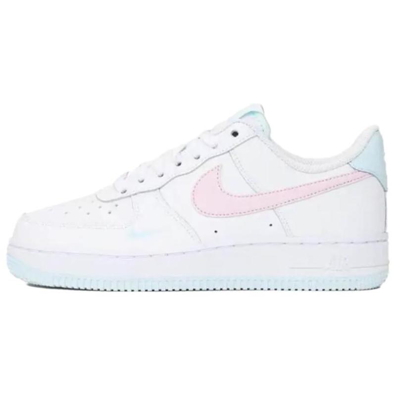 Nike Air Force 1 Rutschfest Abriebfest Low Top Skateboard Schuhe Damen Weiß Pink Sneaker IH0640-161 41 white