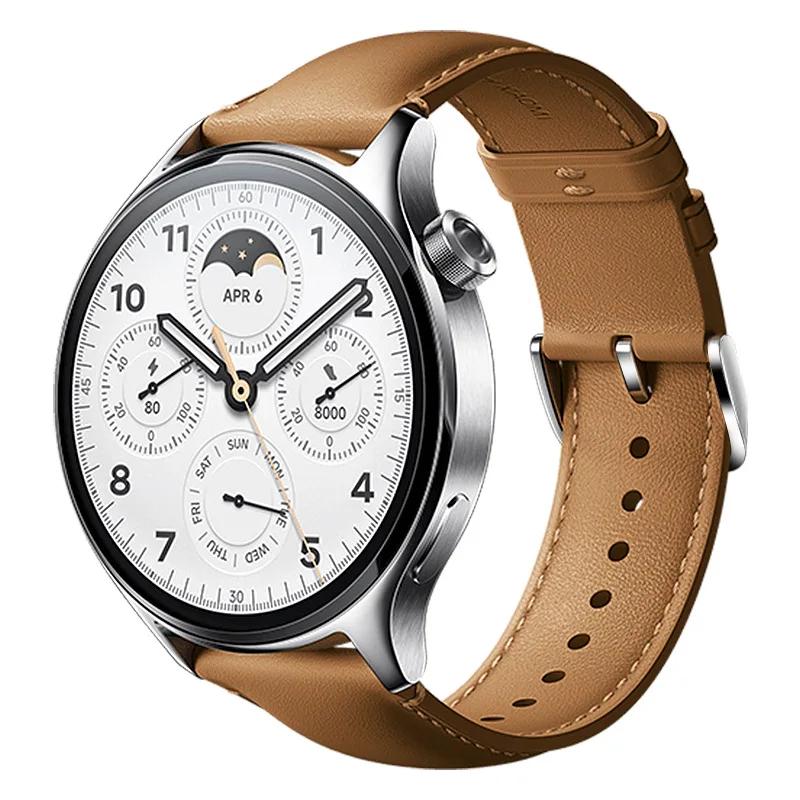 22MM Leder Sportarmband für HUAWEI Watch GT3 4 5 Xiaomi Watch S4/S4 Sport/S3 Weiches Armband für Xiaomi Watch Series S2/S1 Pro Farbband Zubehör Xiaomi Watch S3 braun