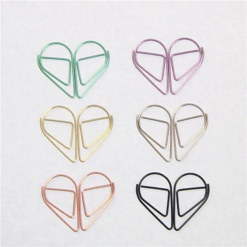 Brief-Stil, wassertropfenförmige Metall-Büroklammer, Lesezeichen, Schreibwaren, Schule, Bürobedarf, Escolar Papelaria schwarz